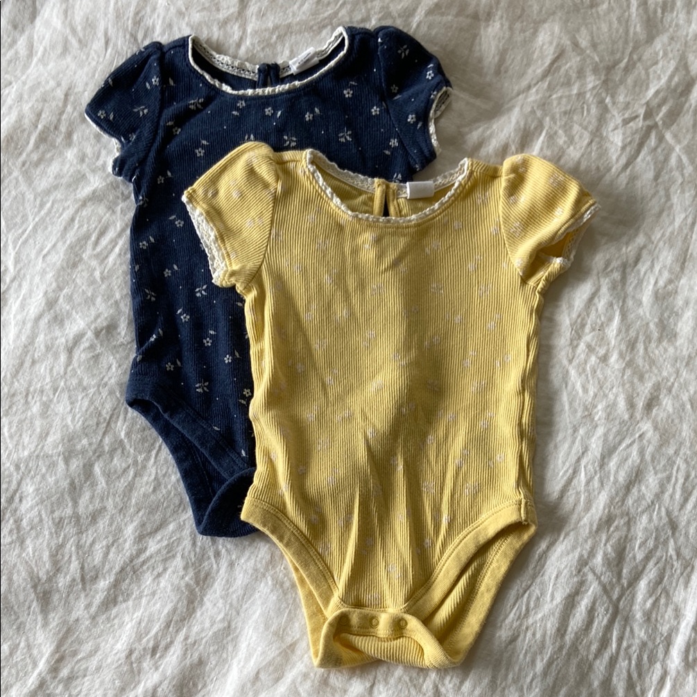 Baby Gap Floral Onesie Bundle